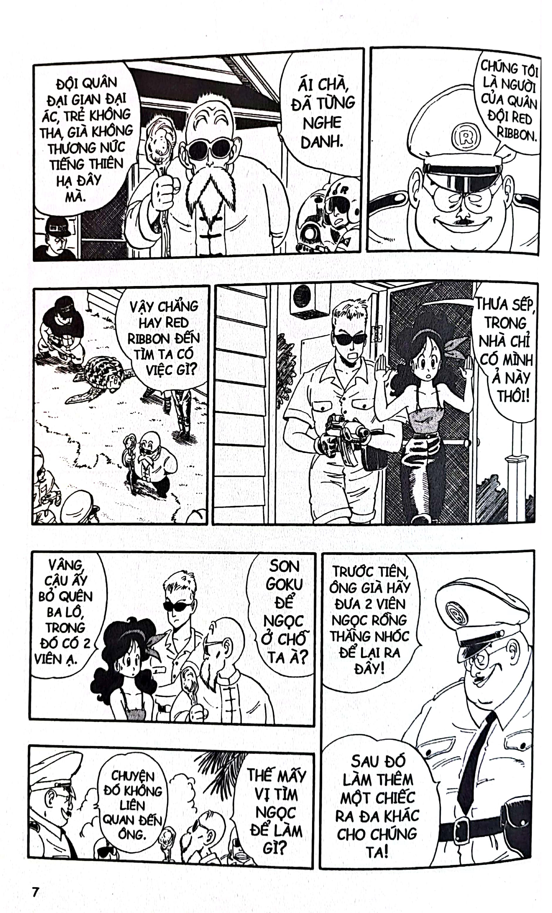 bộ dragon ball - 7 viên ngọc rồng - tập 7 - theo dấu tướng quân blue (tái bản 2022)