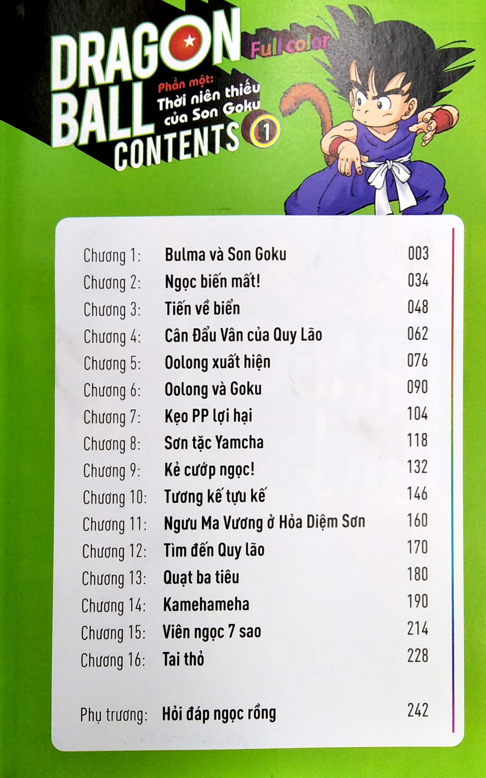 bộ dragon ball full color - phần một - thời niên thiếu của son goku - tập 1