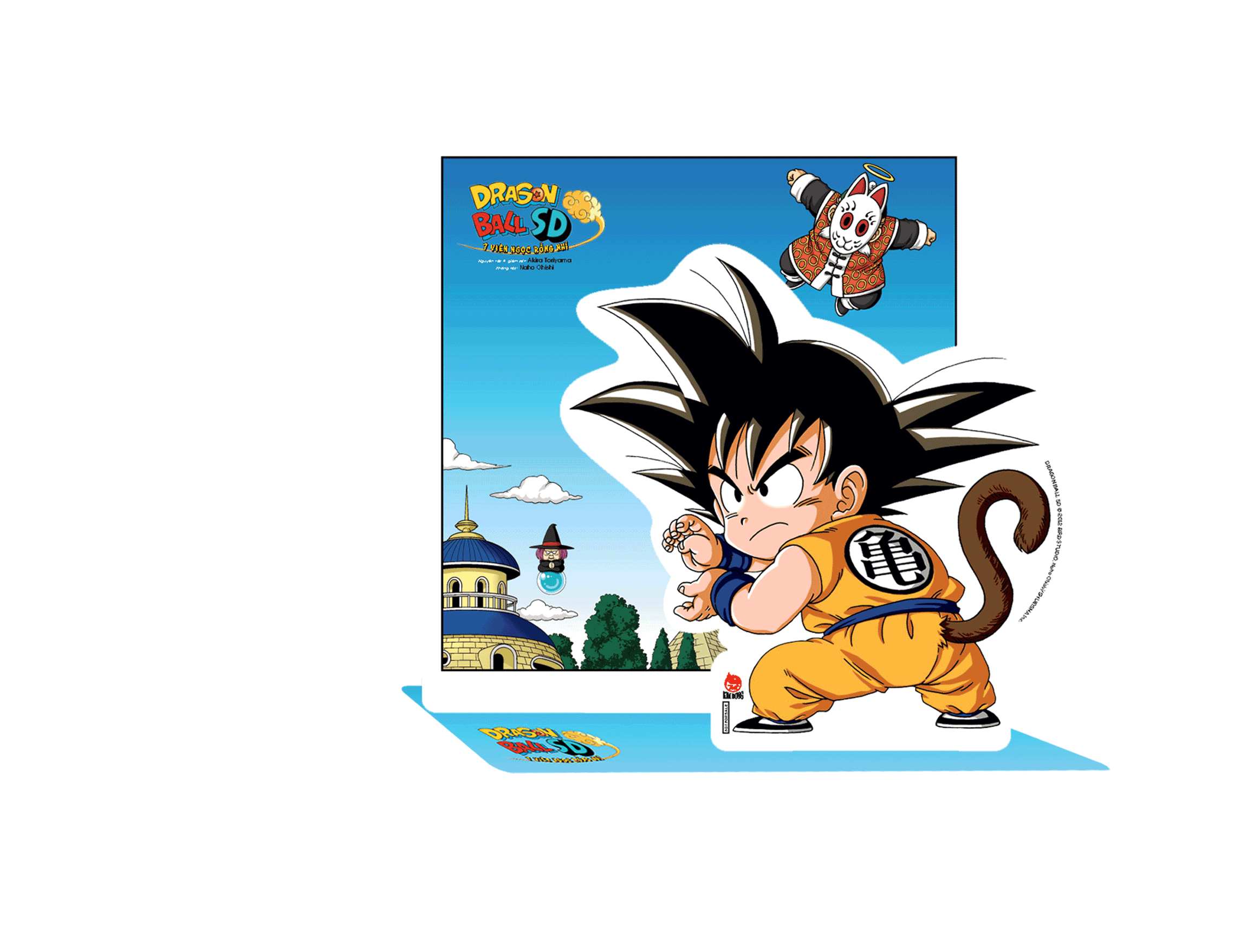bộ dragon ball sd - 7 viên ngọc rồng nhí - tập 3 - đụng độ red ribbon - tặng kèm standee
