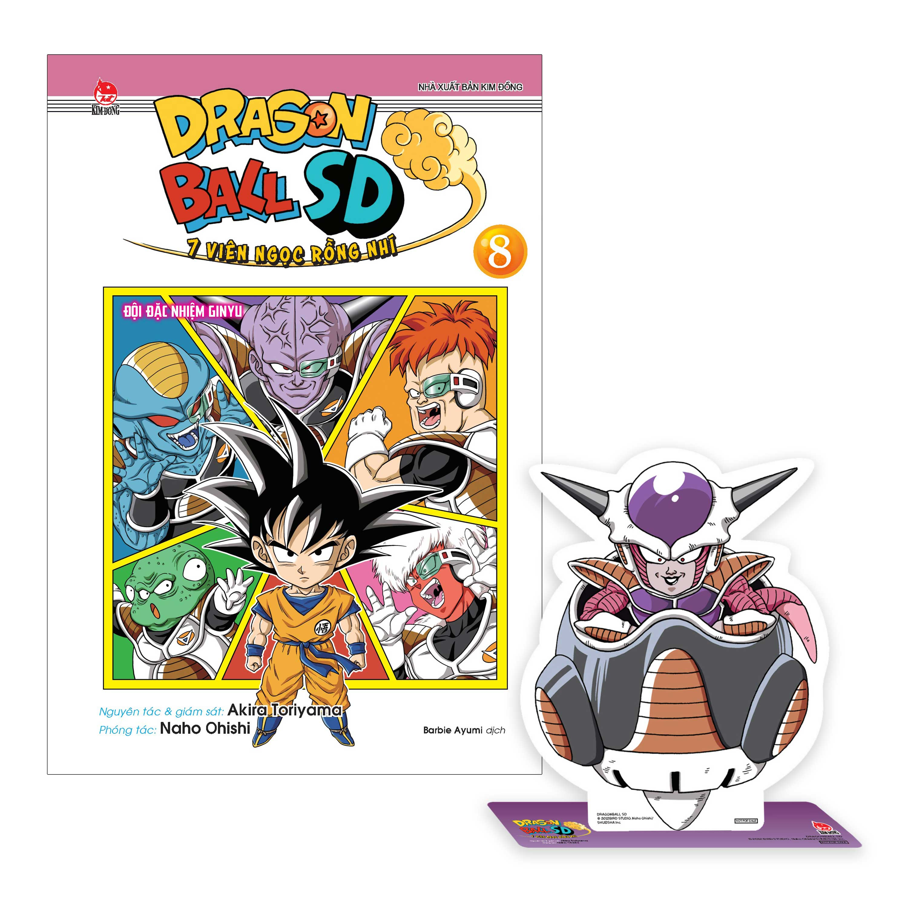 Bo
						
										
										Dragon Ball SD - 7 Vien Ngoc Rong Nhi - Tap 8 - Doi Dac Nhiem Ginyu - Tang Kem Standee