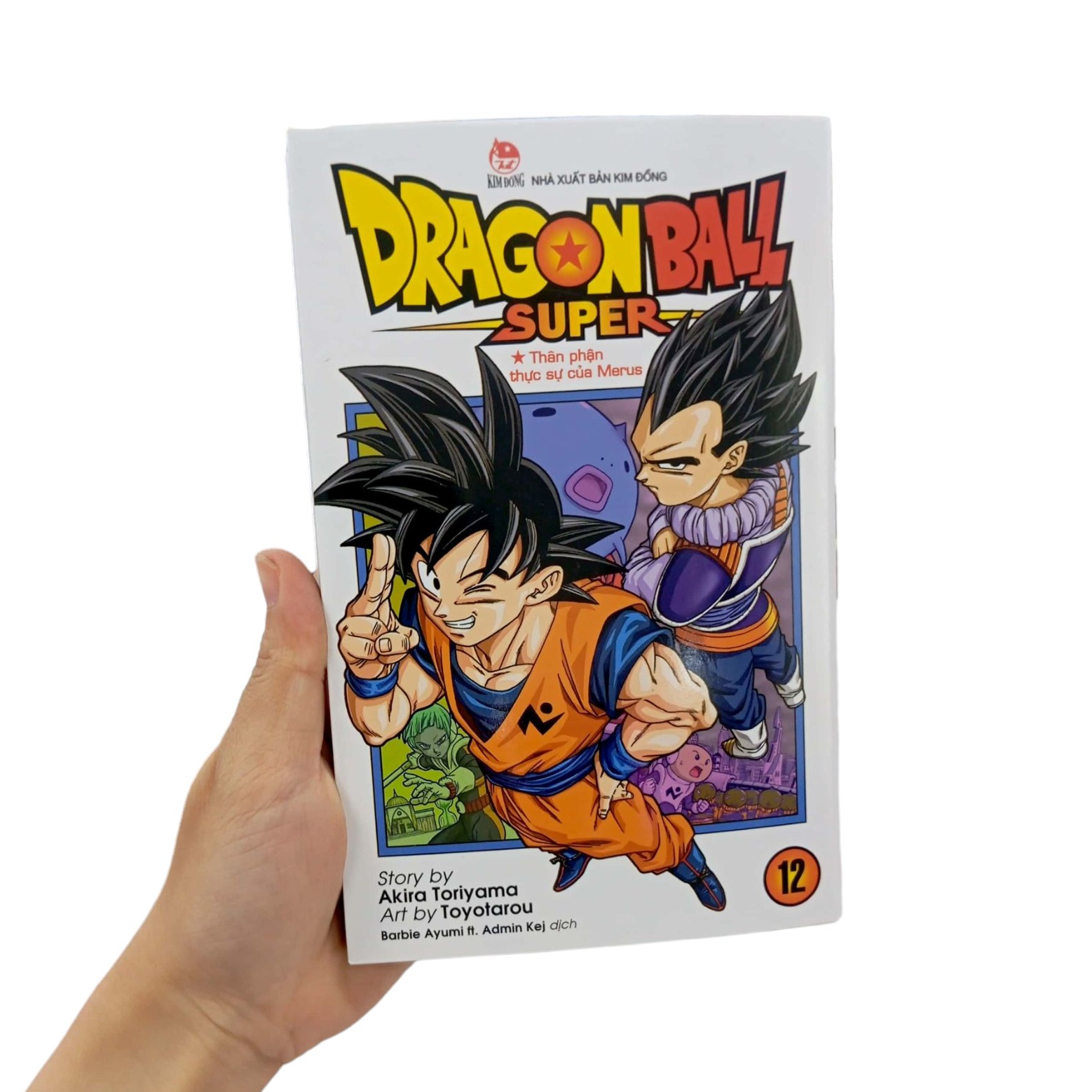 bộ dragon ball super - tập 12 - thân phận thực sự của merus (tái bản 2022)