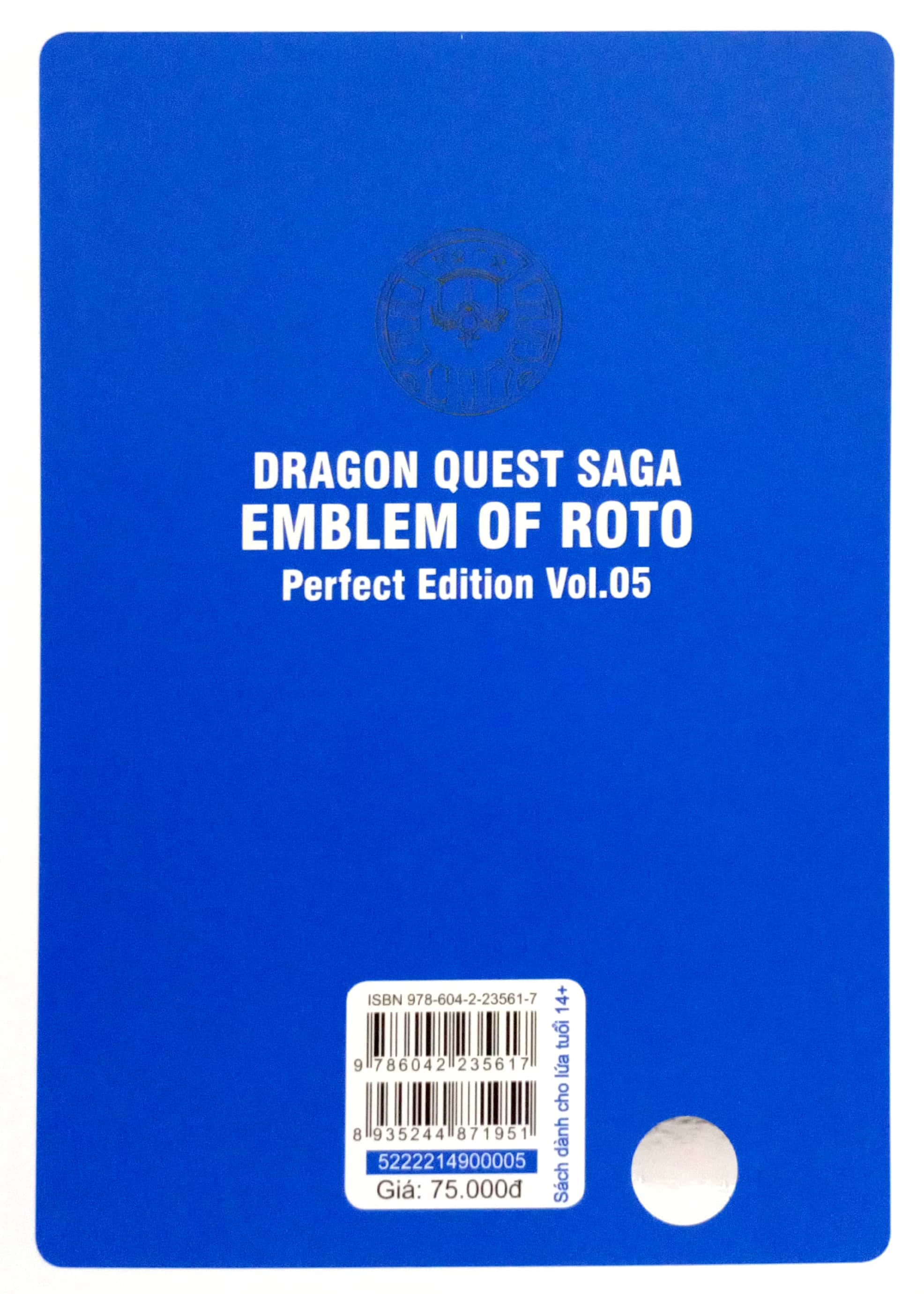 bộ dragon quest - dấu ấn roto - perfect edition - tập 5