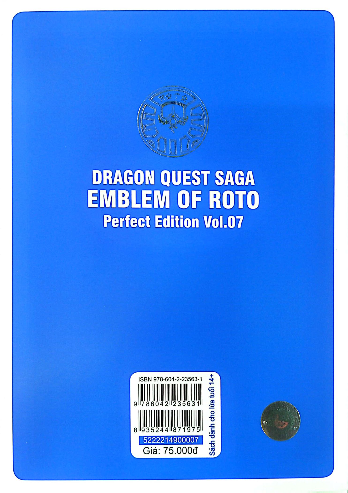 bộ dragon quest - dấu ấn roto - perfect edition - tập 7