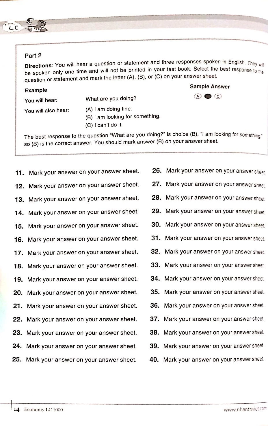 bộ economy toeic lc1000 vol 2 (kèm cd)