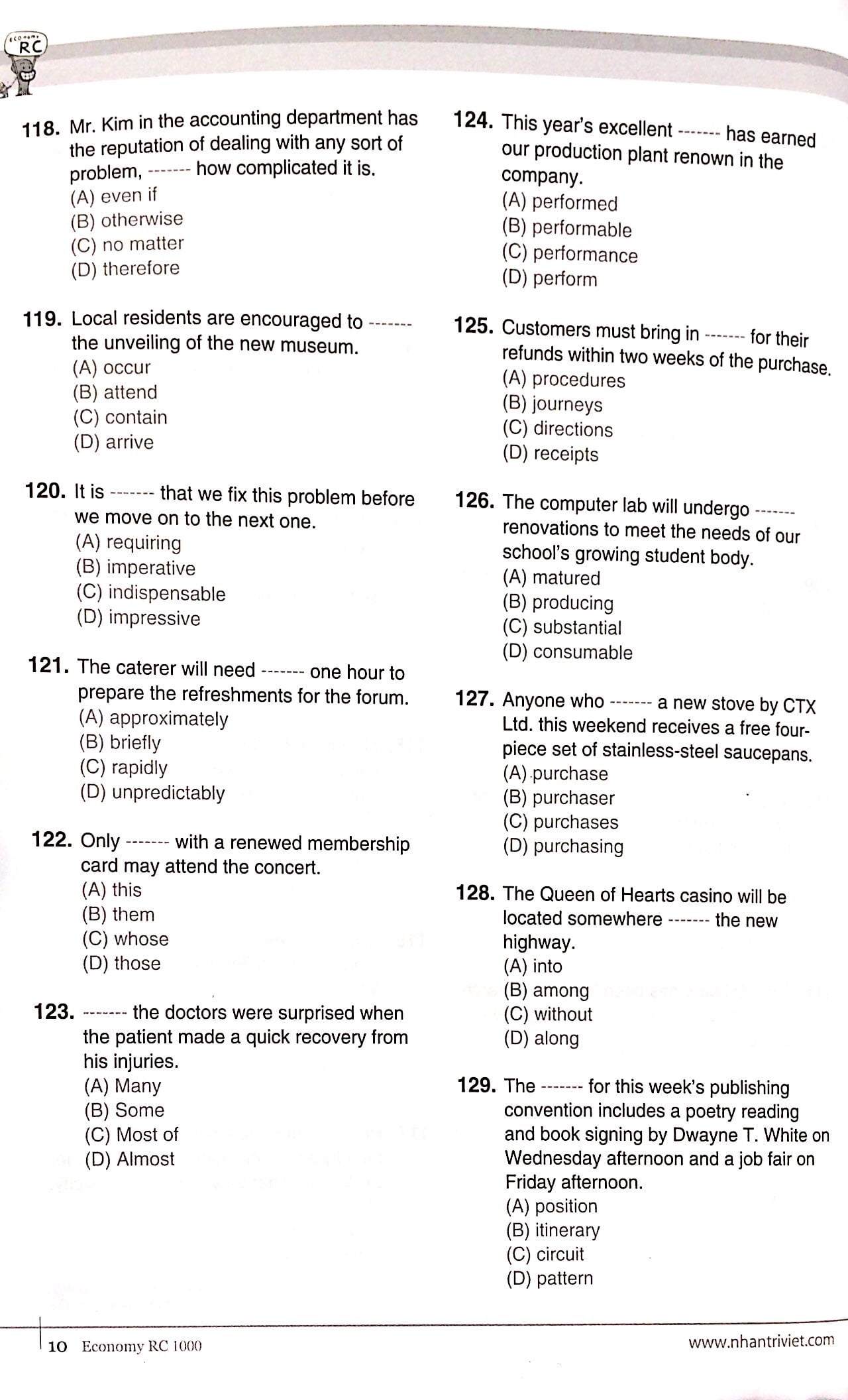 bộ economy toeic rc1000 vol 2