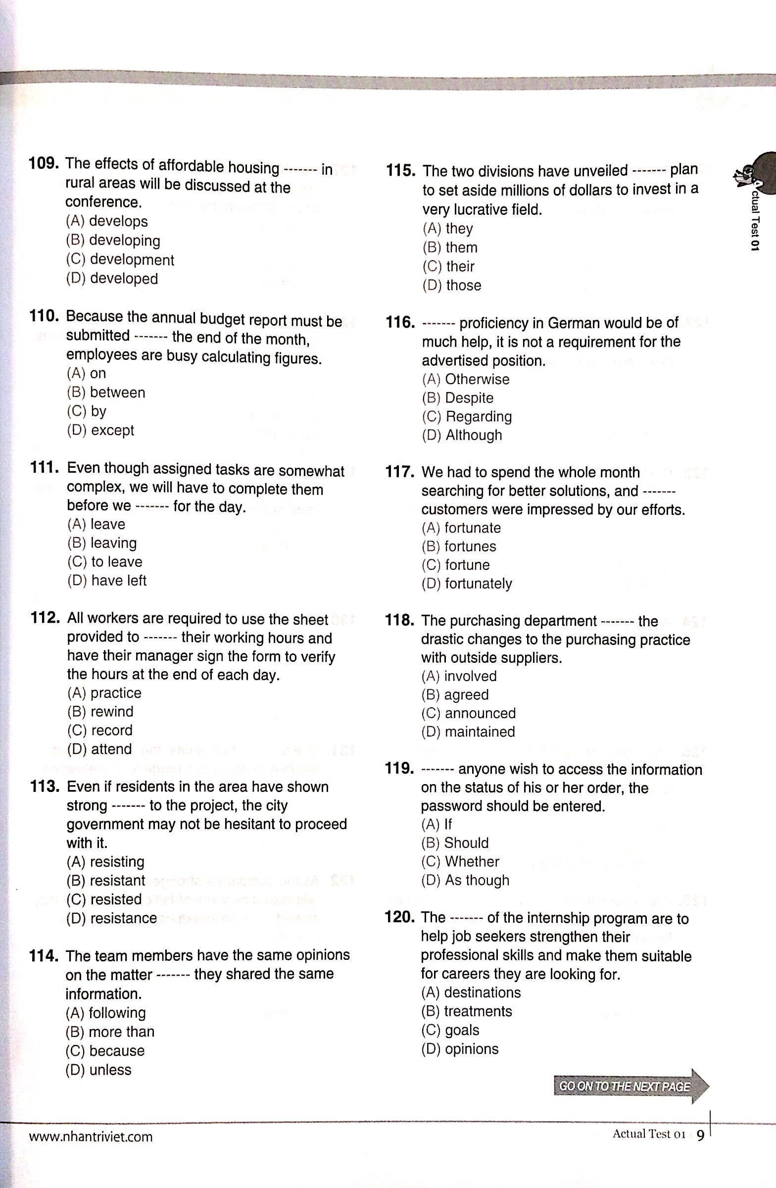 bộ economy toeic rc1000 volume 1