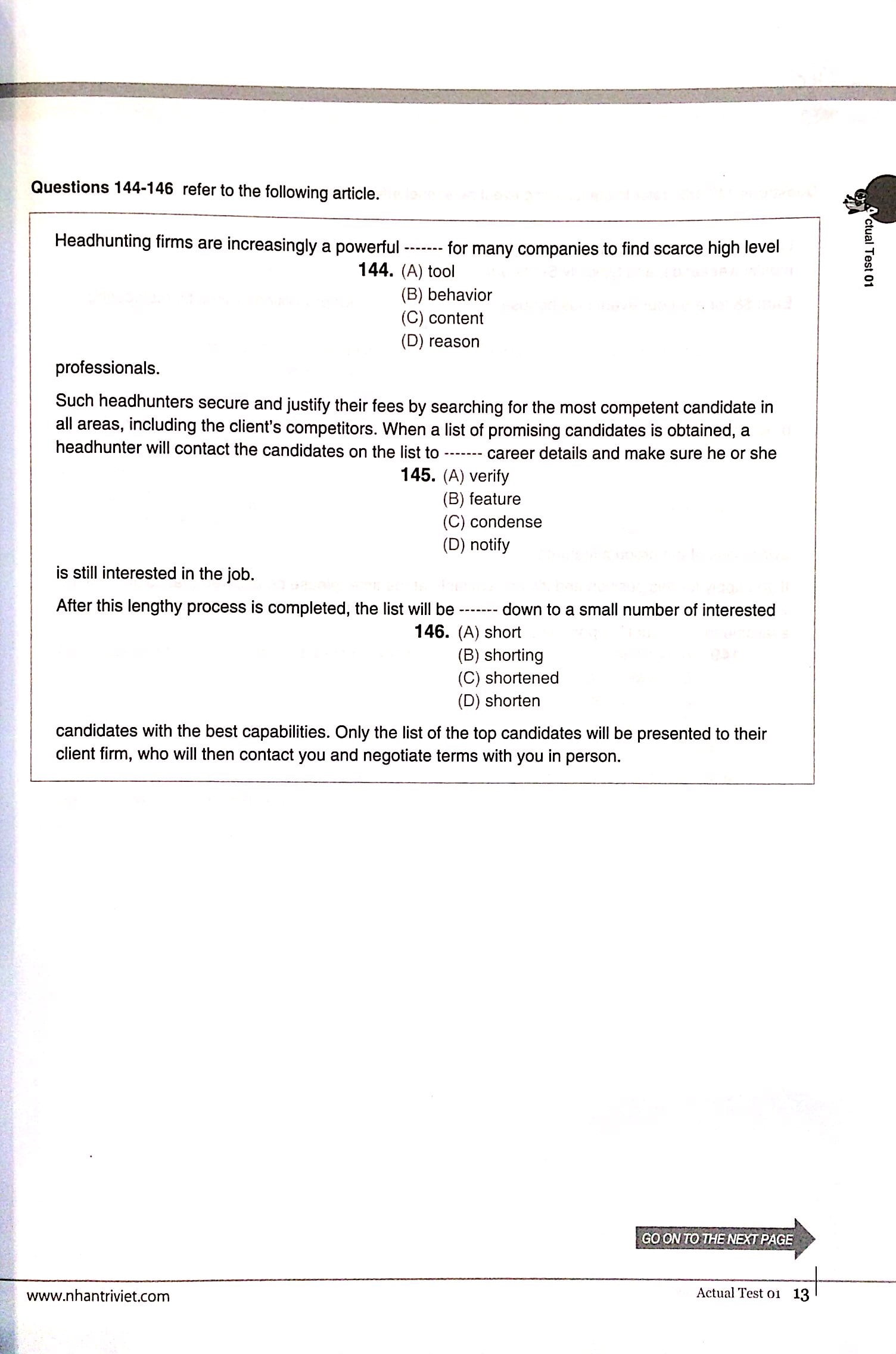 bộ economy toeic rc1000 volume 1
