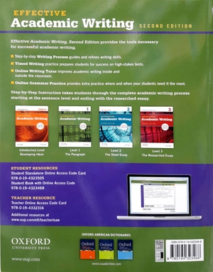 bộ effective academic writing 1 student book with access to oxford learn 2ed