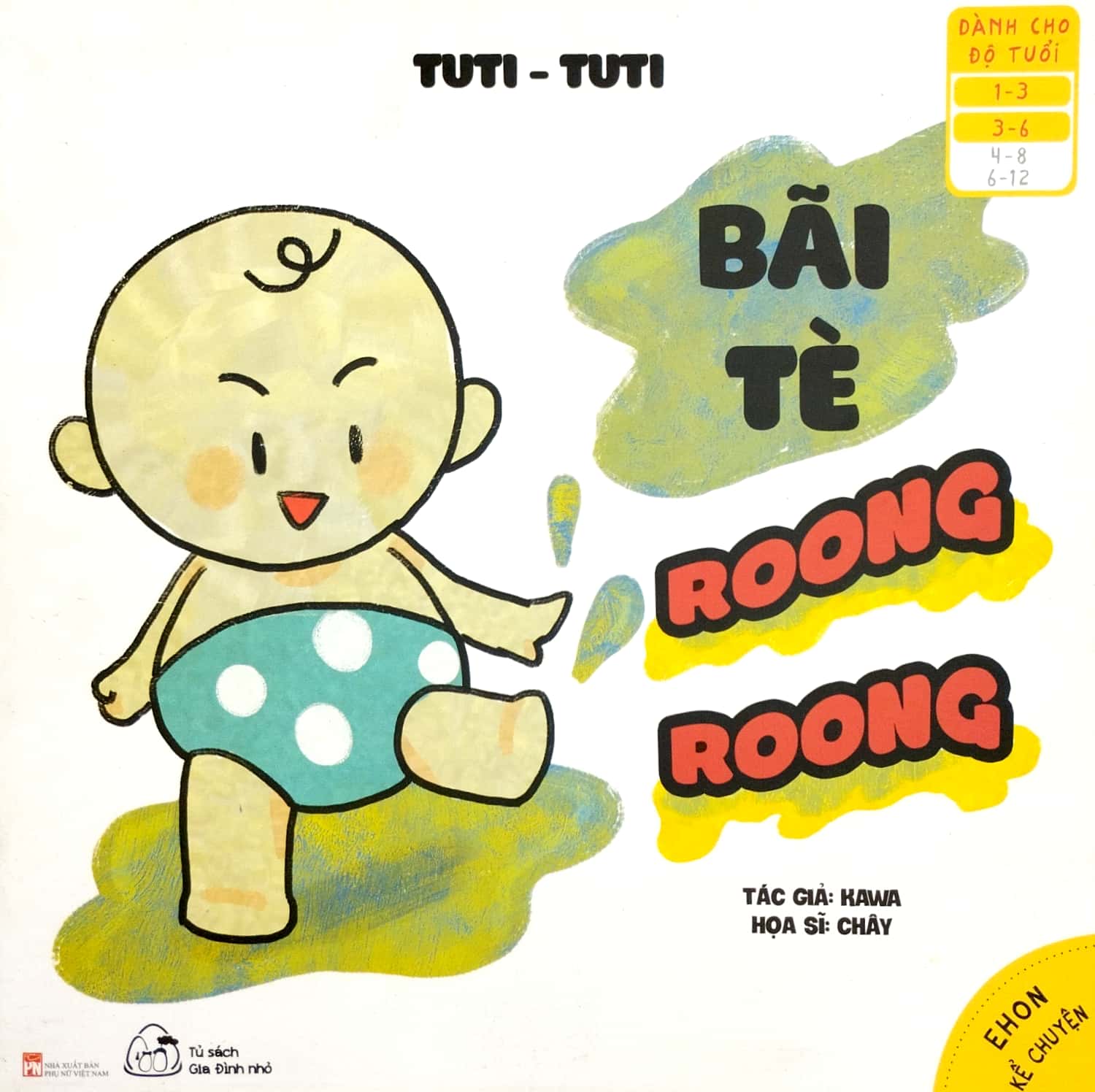 bộ ehon kể chuyện - tuti tuti - bãi tè, roong roong (từ 1 - 6 tuổi)