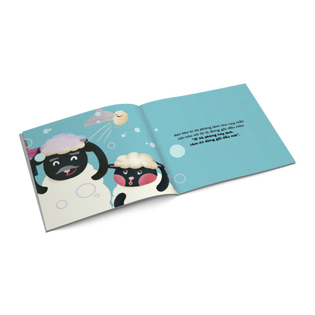 bộ ehon kỹ năng sống - để con yêu tự lập - cùng gội đầu nào (từ 1.5 tuổi)