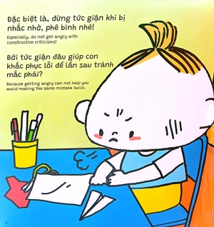 bộ ehon kỹ năng sống - miu bé nhỏ - tự tin tỏa sáng - tập 8 - đừng tức giận khi bị phê bình