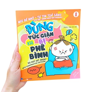 bộ ehon kỹ năng sống - miu bé nhỏ - tự tin tỏa sáng - tập 8 - đừng tức giận khi bị phê bình