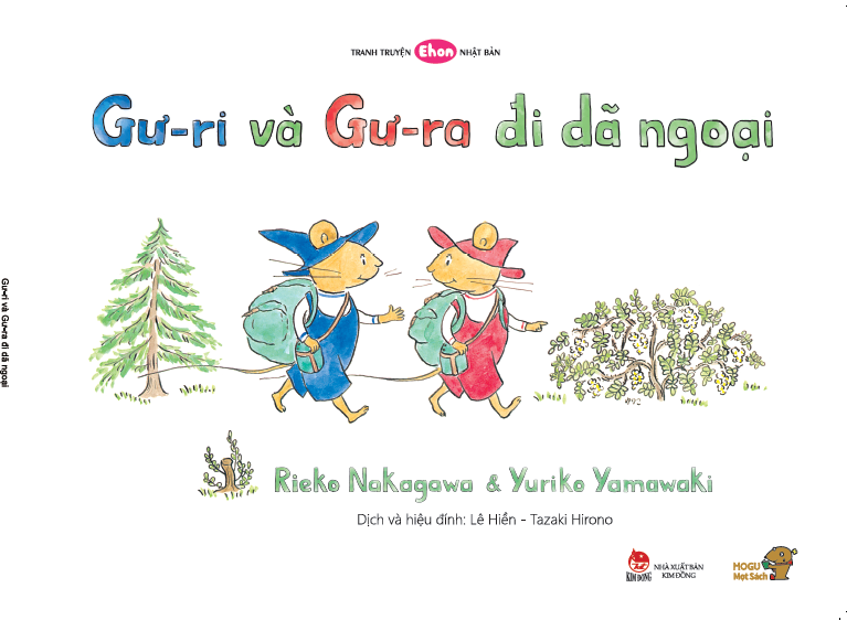 bộ ehon - mọt sách mogu - gư-ri và gư-ra đi dã ngoại (từ 1 - 6 tuổi)