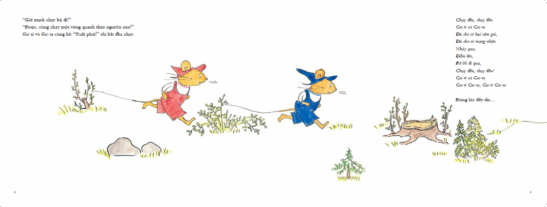 bộ ehon - mọt sách mogu - gư-ri và gư-ra đi dã ngoại (từ 1 - 6 tuổi)