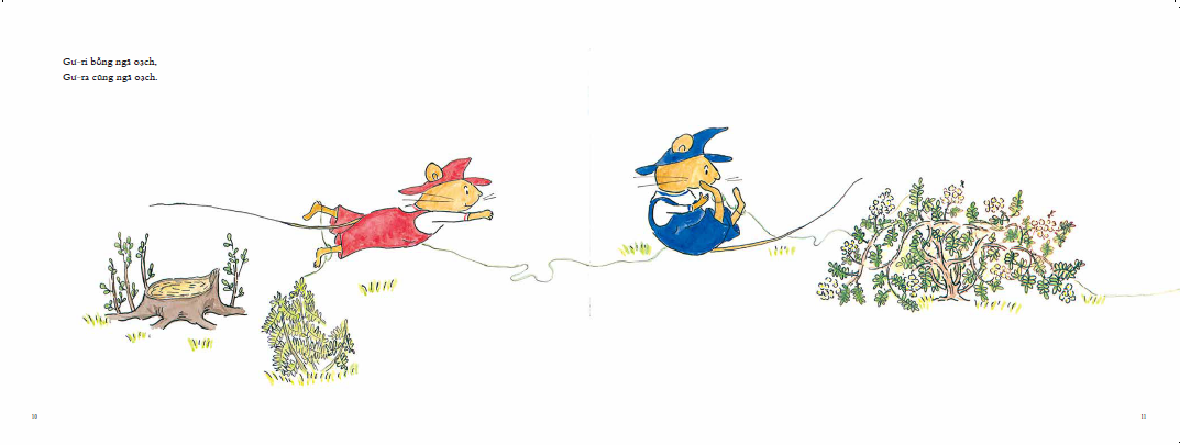 bộ ehon - mọt sách mogu - gư-ri và gư-ra đi dã ngoại (từ 1 - 6 tuổi)