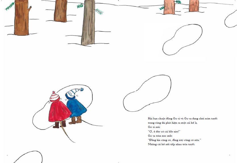 bộ ehon - mọt sách mogu - gư-ri và gư-ra - vị khách đặc biệt (từ 1 - 6 tuổi)