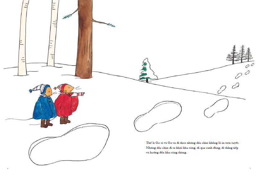 bộ ehon - mọt sách mogu - gư-ri và gư-ra - vị khách đặc biệt (từ 1 - 6 tuổi)