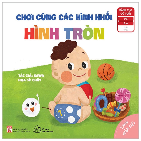 bộ ehon nhận biết - chơi cùng các hình khối - hình tròn (từ 1 - 6 tuổi)