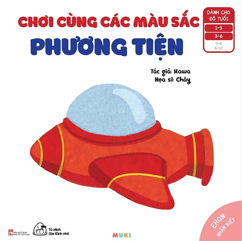 bộ ehon nhận biết - chơi cùng các màu sắc - phương tiện (từ 1 - 6 tuổi) (tái bản)