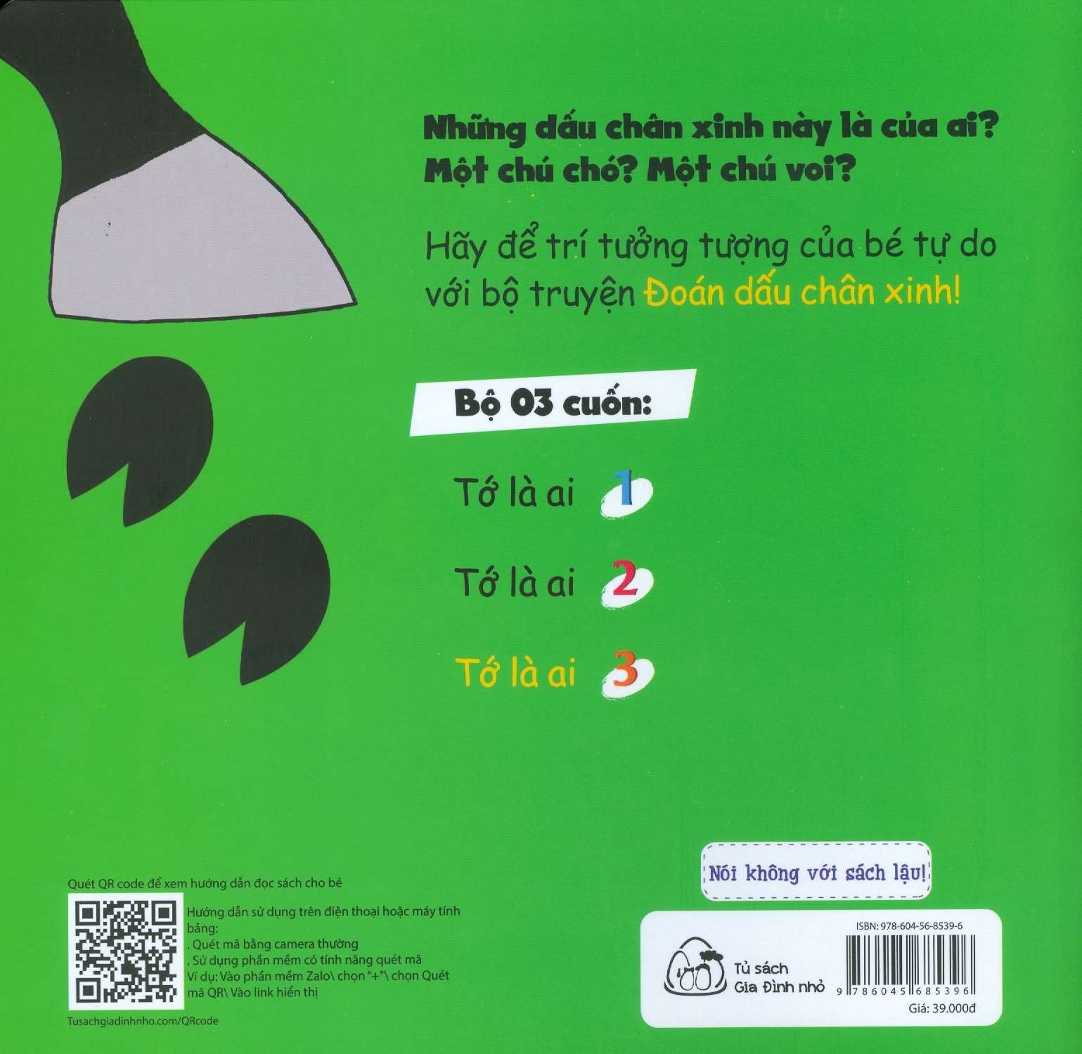 bộ ehon nhận biết - đoán dấu chân xinh - tớ là ai? - tập 3 (từ 1 - 6 tuổi)