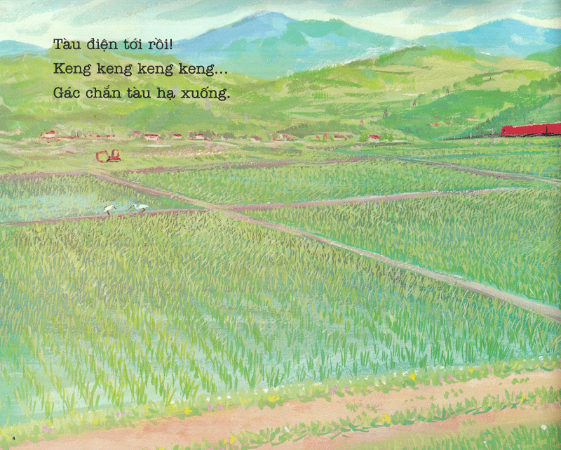 bộ ehon - thực phẩm tâm hồn cho bé - tàu điệntới rồi (tái bản 2021)