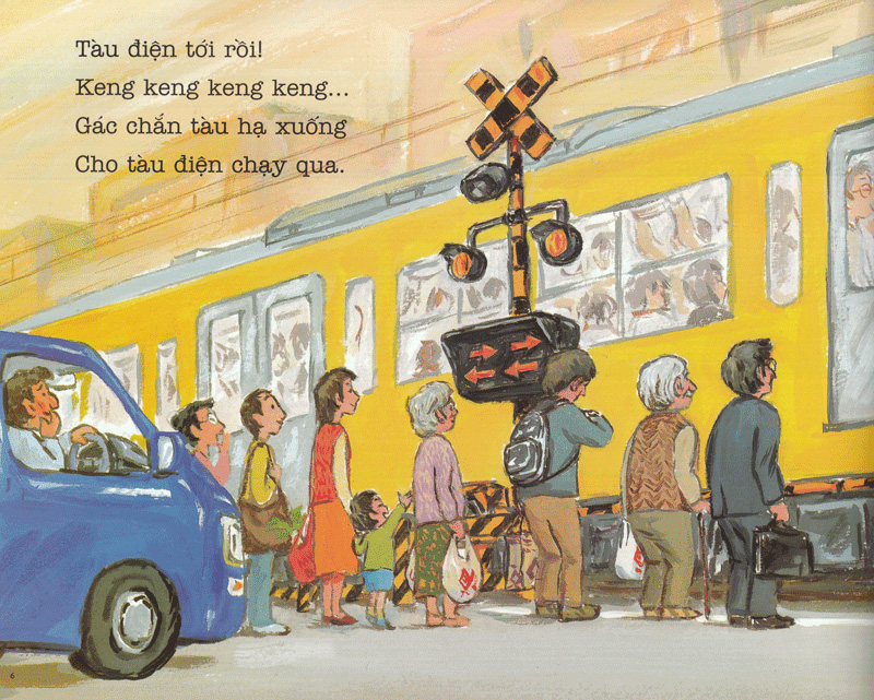 bộ ehon - thực phẩm tâm hồn cho bé - tàu điệntới rồi (tái bản 2021)