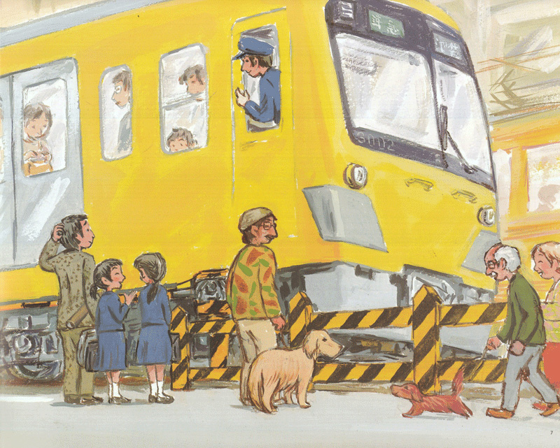 bộ ehon - thực phẩm tâm hồn cho bé - tàu điệntới rồi (tái bản 2021)