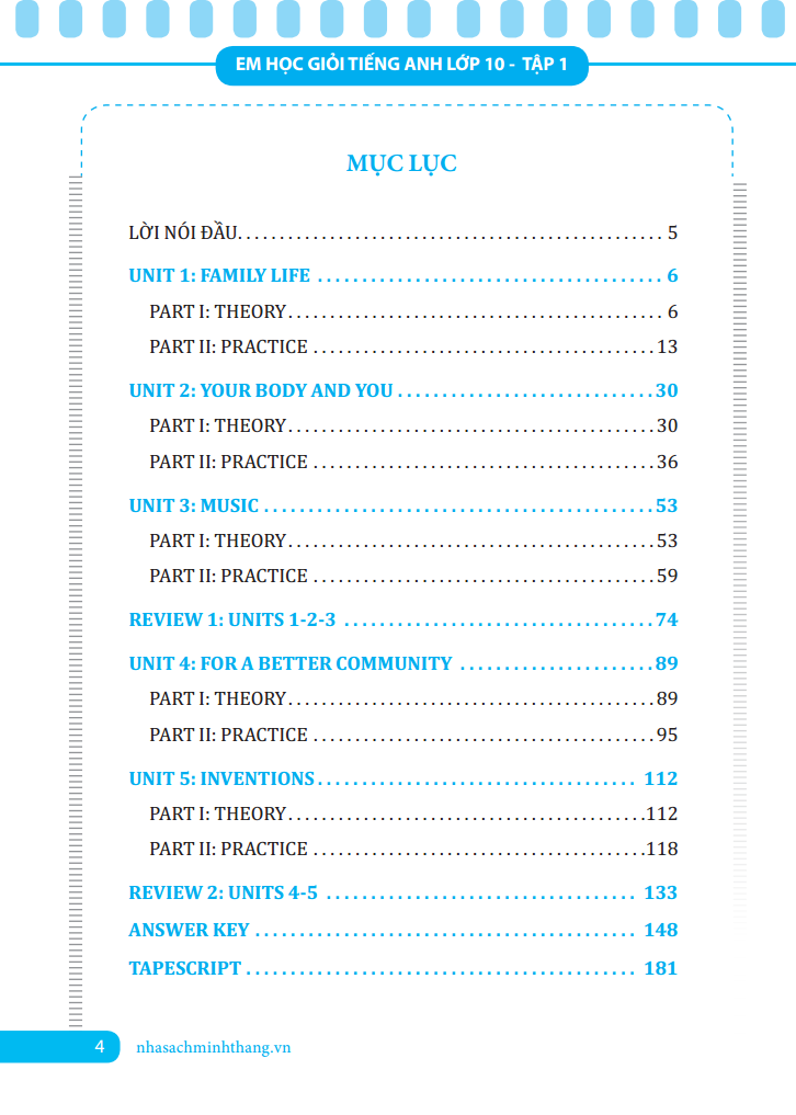 bộ em học giỏi tiếng anh 10 - tập 1