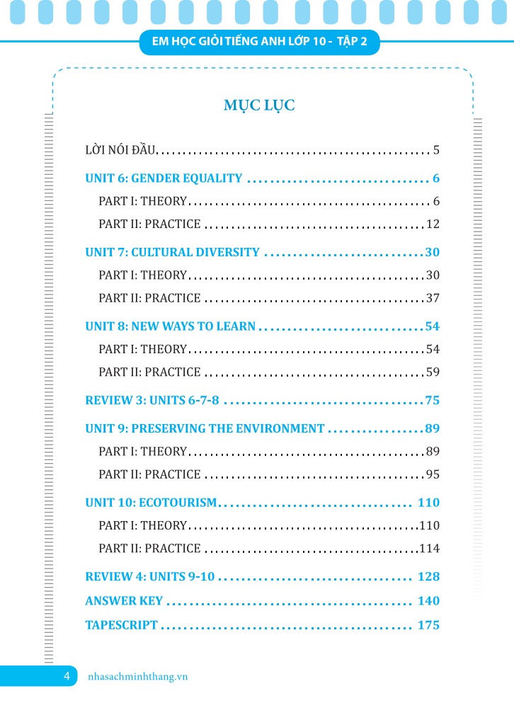 bộ em học giỏi tiếng anh 10 - tập 2