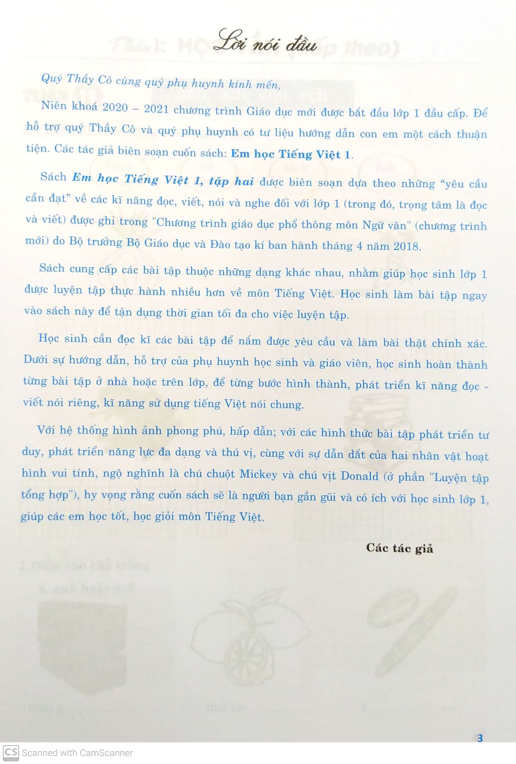 bộ em học tiếng việt 1 - tập 2