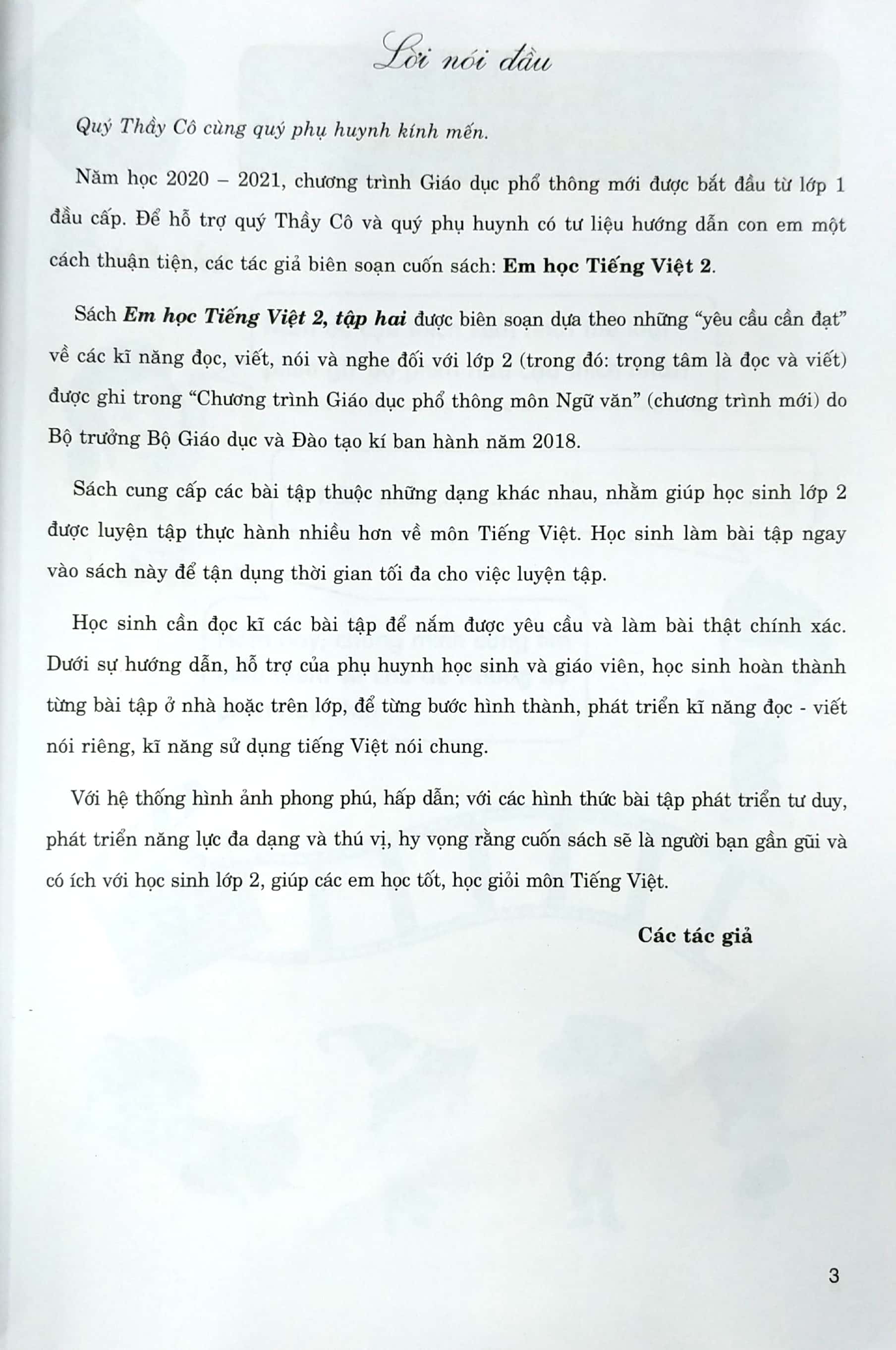 bộ em học tiếng việt 2 - tập 2 (theo chương trình giáo dục phổ thông mới, định hướng phát triển năng lực)