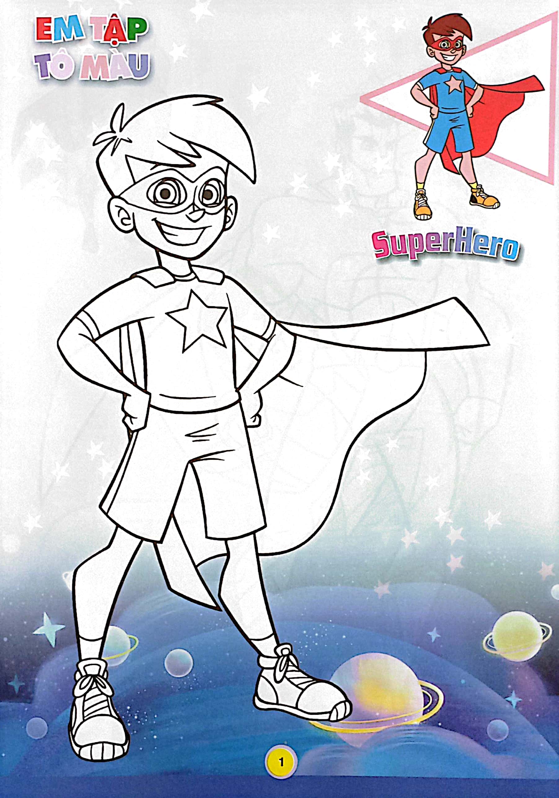 bộ em tập tô màu - super hero siêu nhân 2