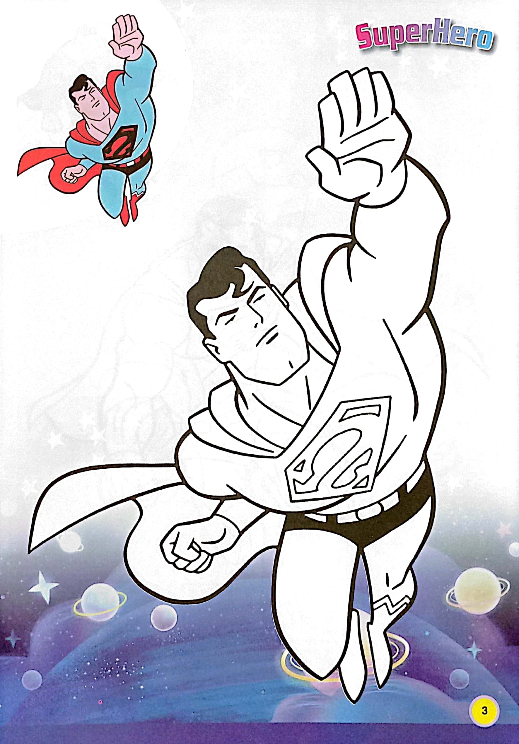 bộ em tập tô màu - super hero siêu nhân 2