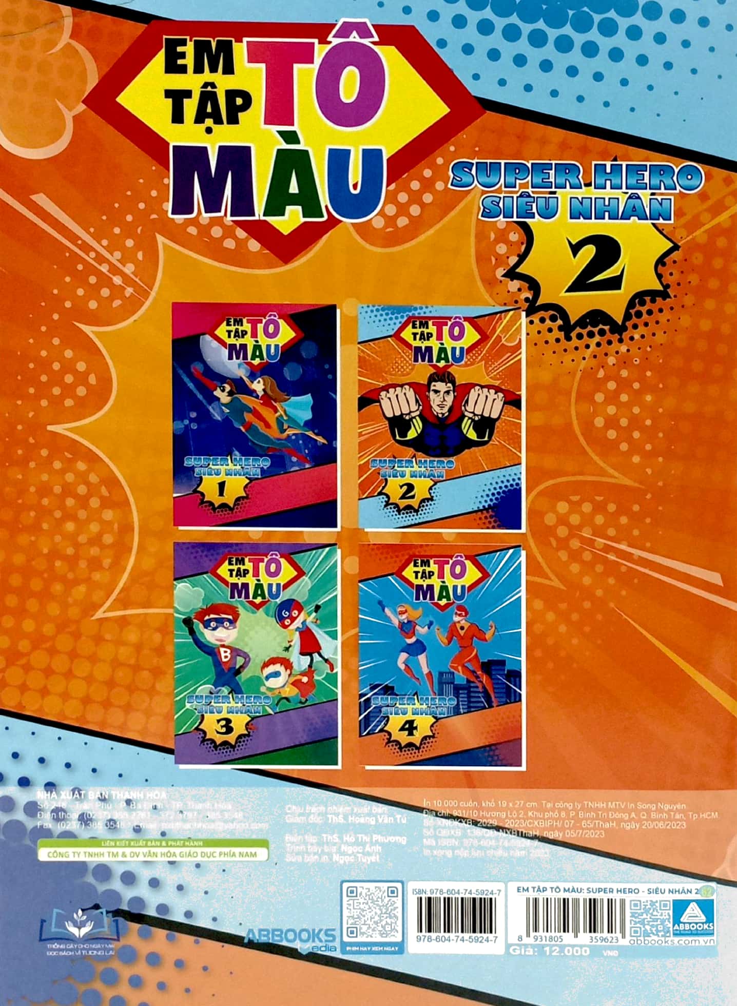 bộ em tập tô màu - super hero siêu nhân 2