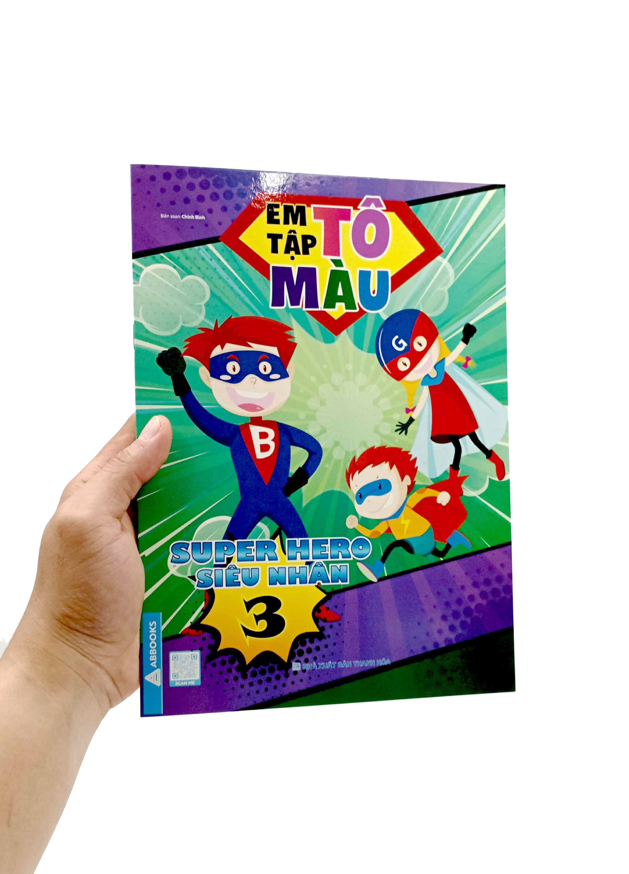 bộ em tập tô màu - super hero siêu nhân 3