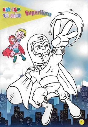 bộ em tập tô màu - super hero siêu nhân 4