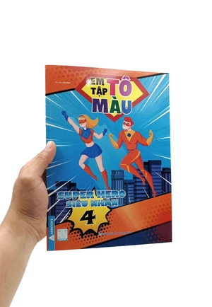 bộ em tập tô màu - super hero siêu nhân 4