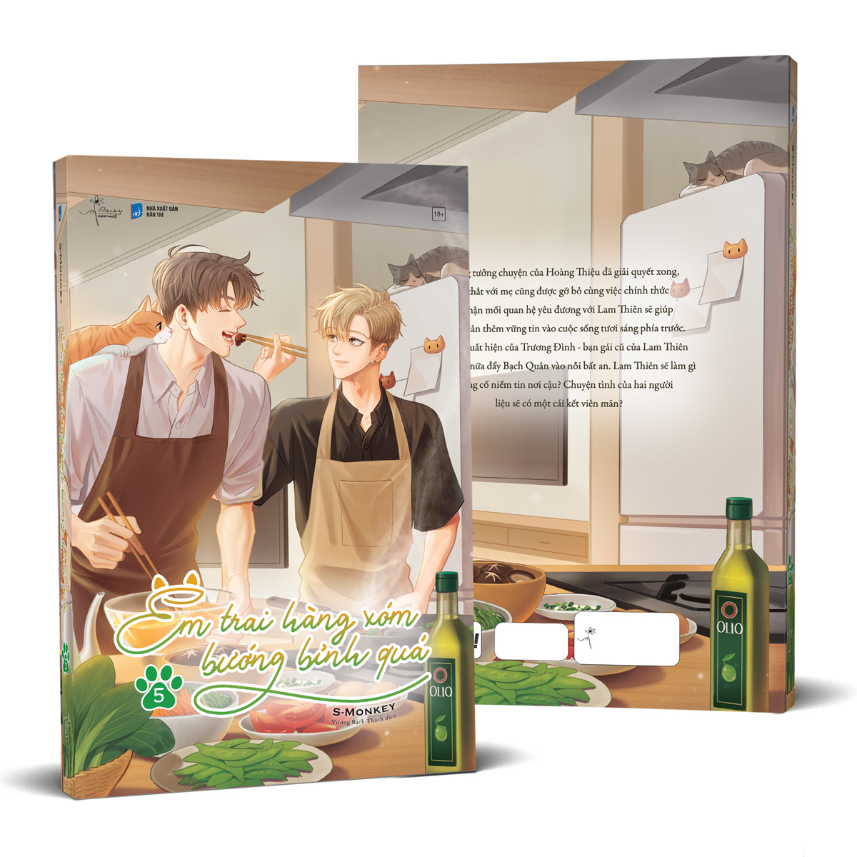 bộ em trai hàng xóm bướng bỉnh quá - tập 5 - tặng kèm 2 bookmark bế bồi cứng