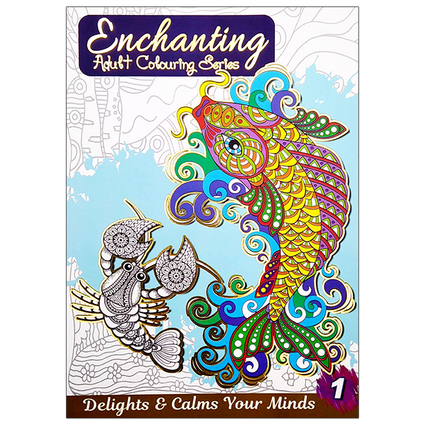 bộ enchanting adult colouring series: book 1