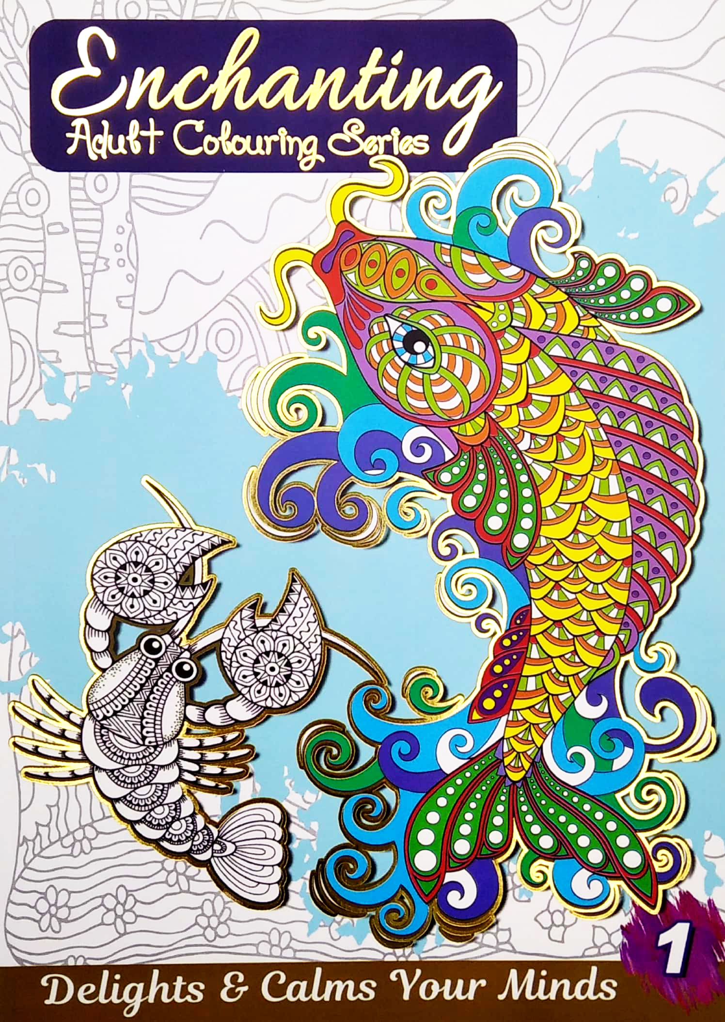 bộ enchanting adult colouring series: book 1