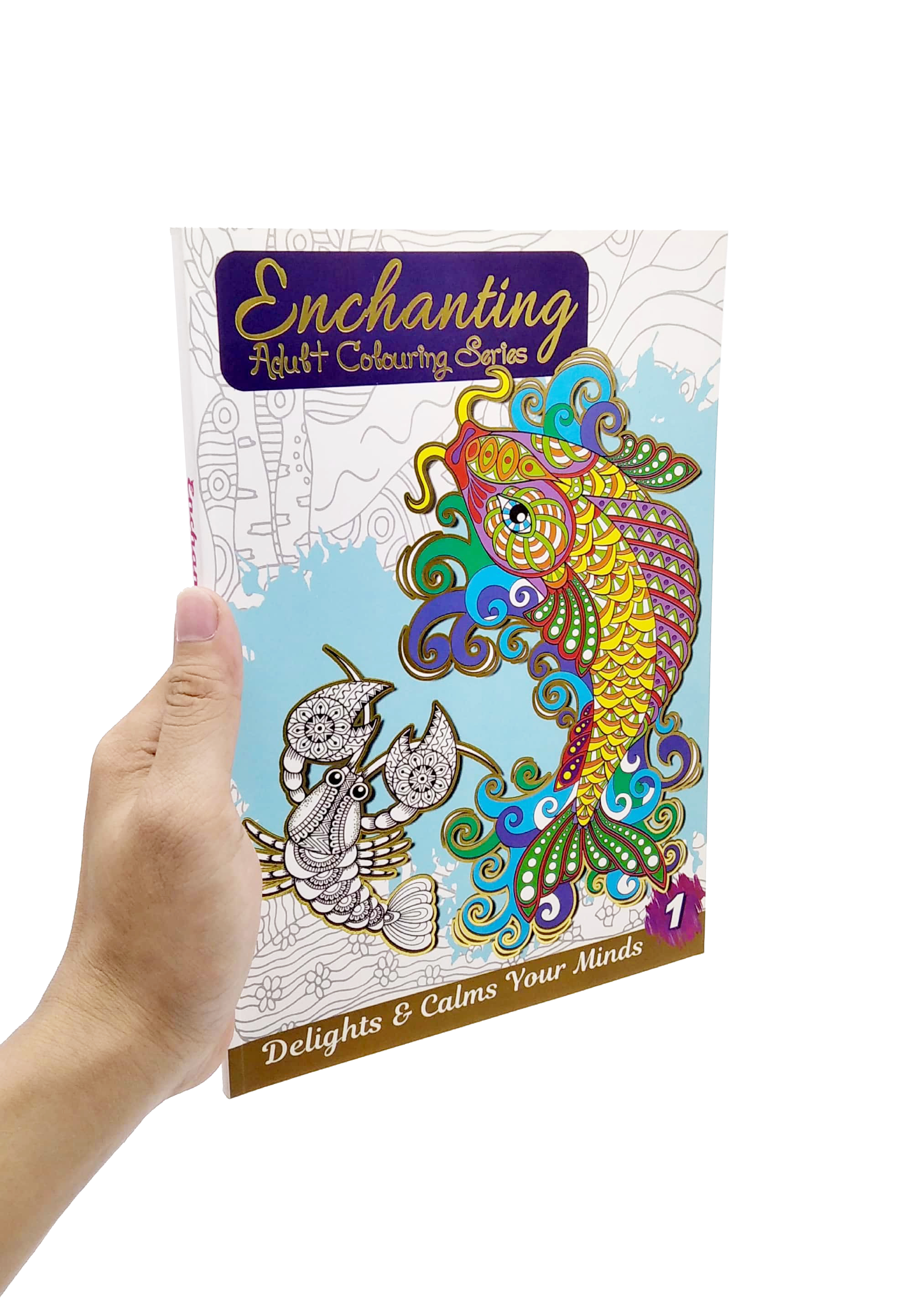 bộ enchanting adult colouring series: book 1