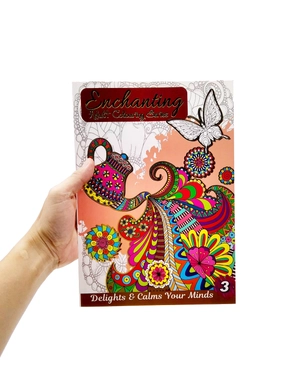 bộ enchanting adult colouring series - book 3