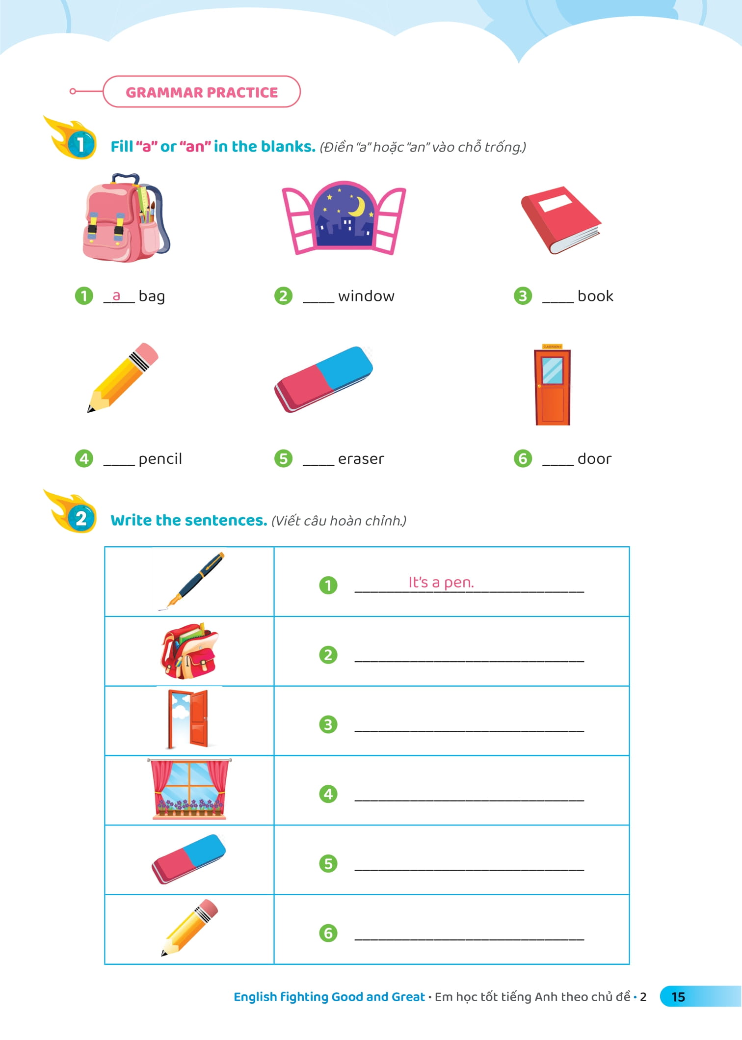 bộ english fighting good and great - em học tốt tiếng anh theo chủ đề 2