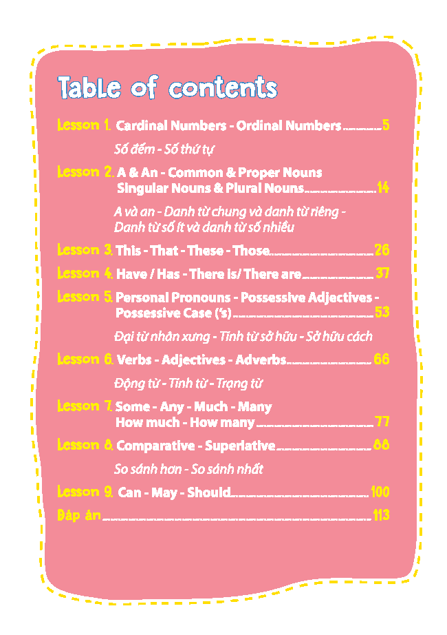 bộ english grammar for movers 1 - có đáp án