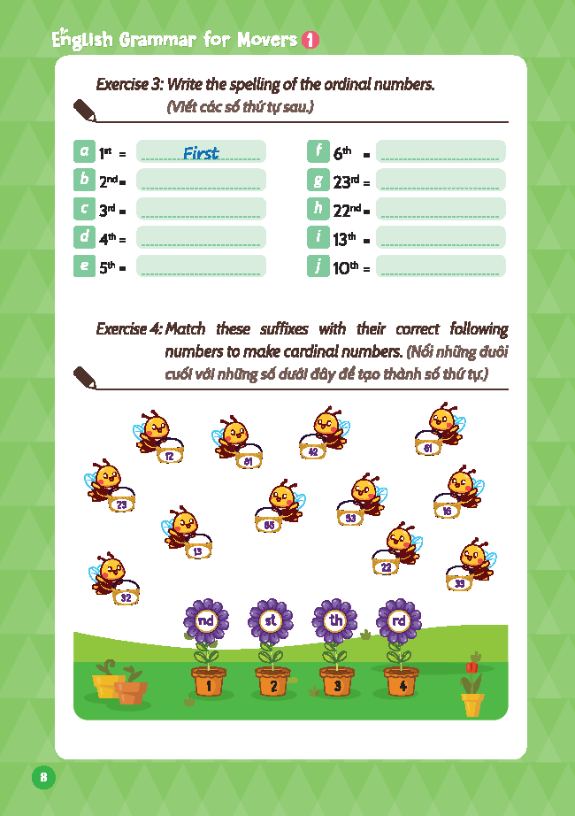 bộ english grammar for movers 1 - có đáp án