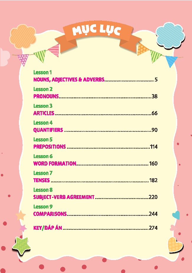 Bộ English Grammar For PET 1 - Có Đáp Án