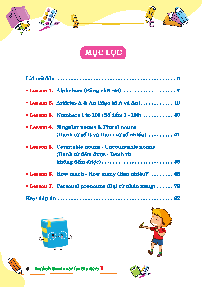 bộ english grammar for starters 1 (có đáp án)