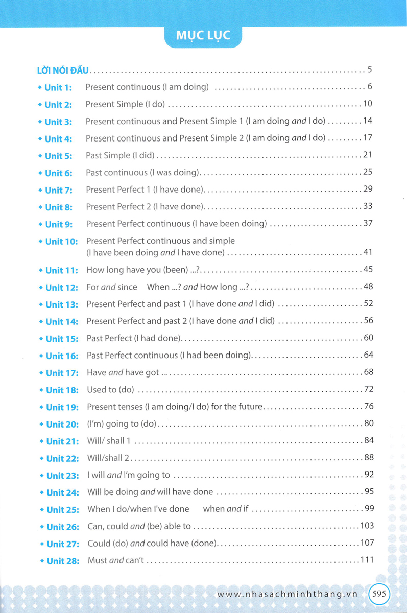 bộ english grammar in use - 136 đề mục ngữ pháp tiếng anh