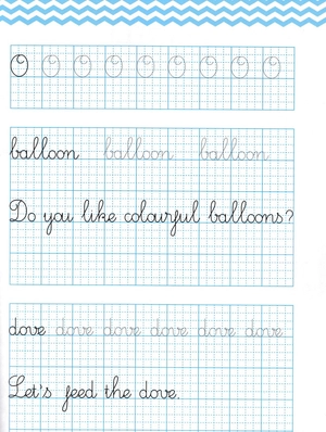 bộ english handwriting - vở tập viết tiếng anh lớp 2 - tập 1