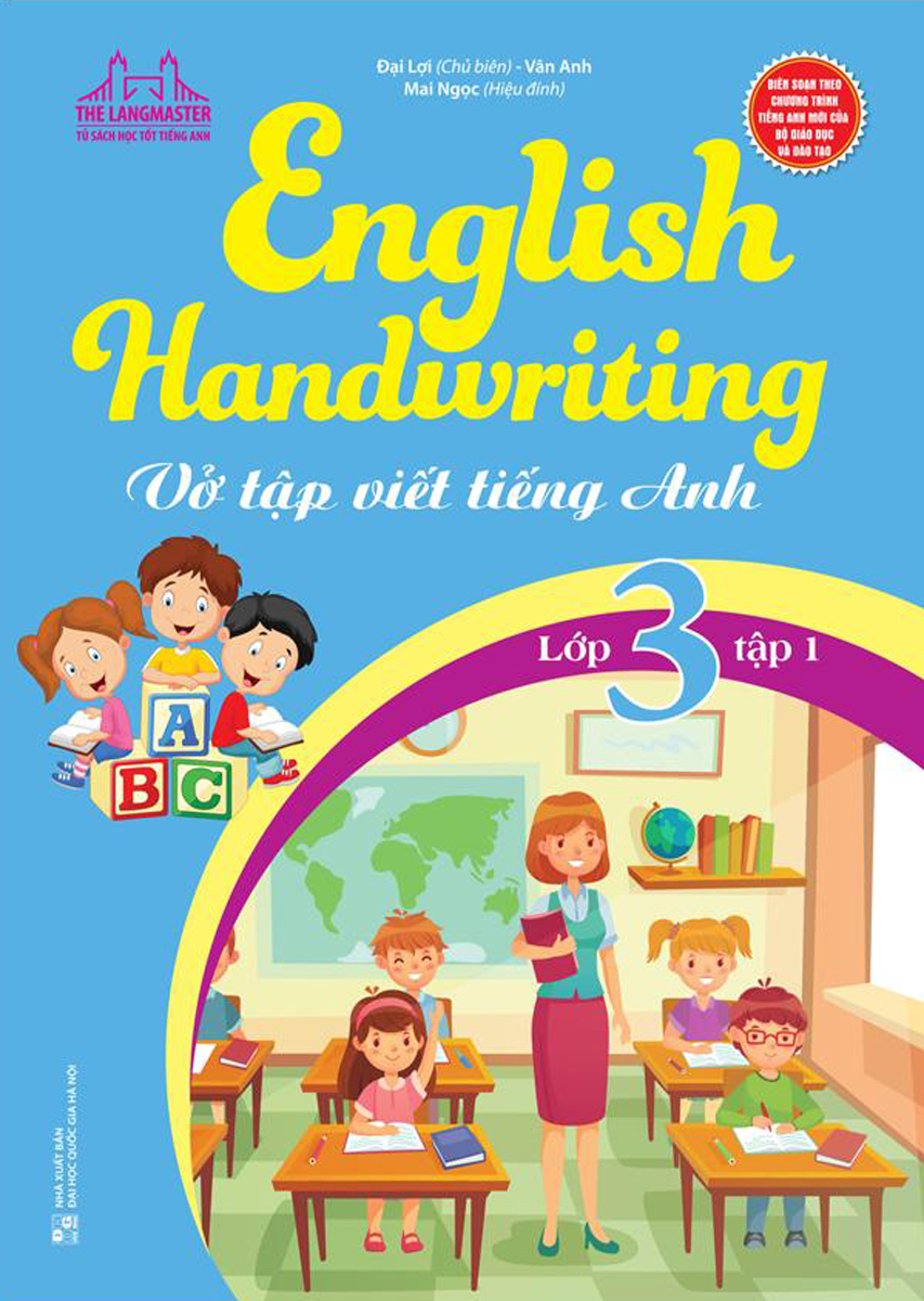 bộ english handwriting - vở tập viết tiếng anh lớp 3 - tập 1